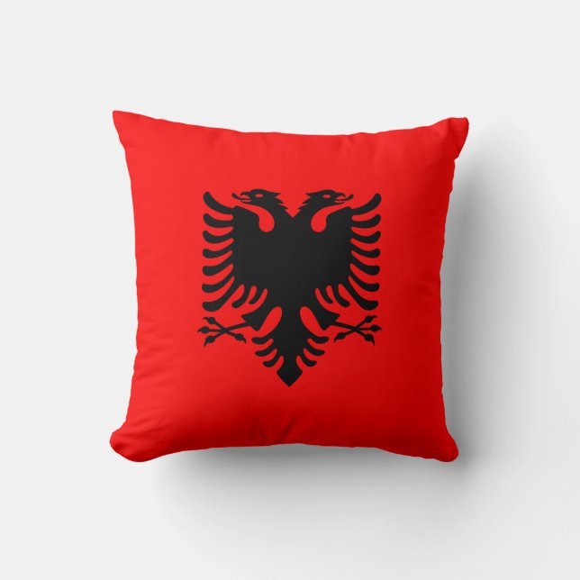 Almofada Bandeira albanesa (Frente)