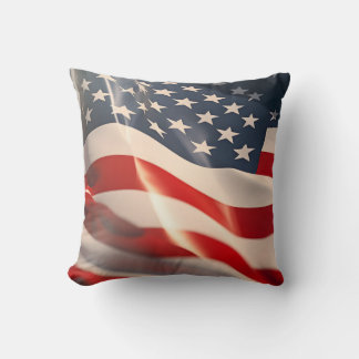 Almofada bandeira americana do dia 4 de julho acena dia da