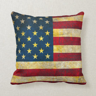 Almofada Bandeira americana do vintage