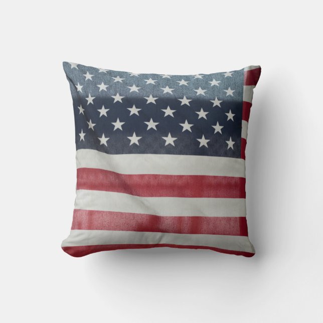 Almofada Bandeira americana no Condado de Sussex justo (Frente)