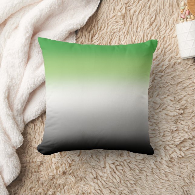 Almofada Bandeira Aromântica Gradiente - Orgulho Aromântico (Cobertor)