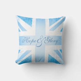Almofada Bandeira britânica baby blue hope & glorifica trav