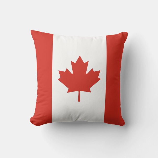 Almofada Bandeira Canadense Patriota (Frente)