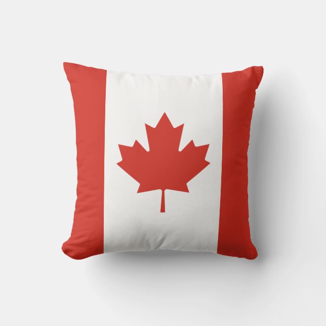 Almofada Bandeira Canadiana (Maple Leaf) (Canadá) (Frente)