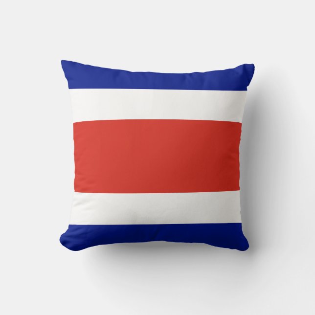 Almofada Bandeira Civil da Costa Rica (Frente)