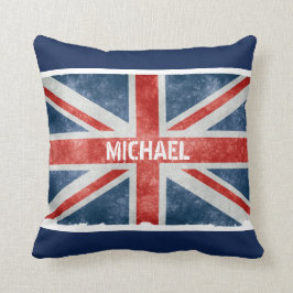 Almofada Bandeira conhecida personalizada de Union Jack do