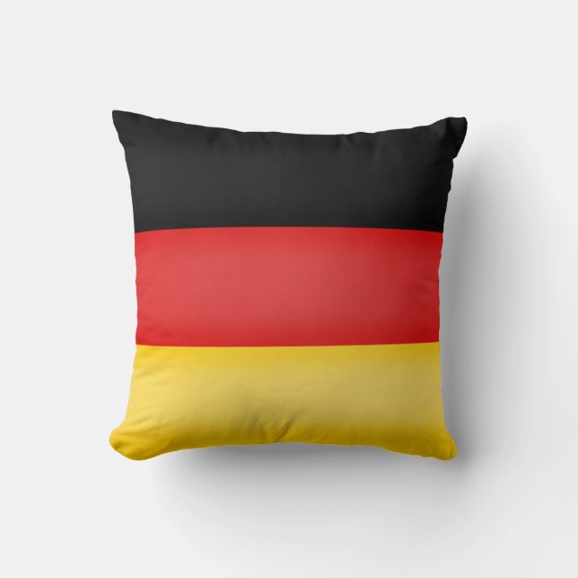 Almofada Bandeira da Alemanha - Raiz Schwarz - Cores Patrió (Frente)
