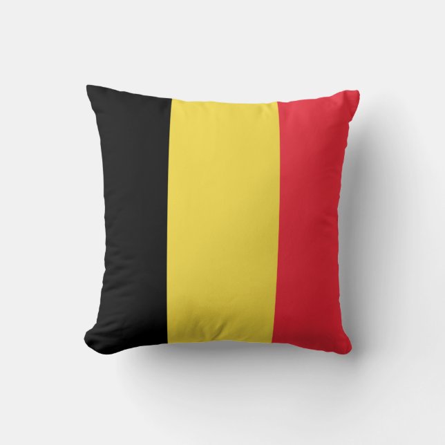 Almofada Bandeira da Bélgica (Frente)