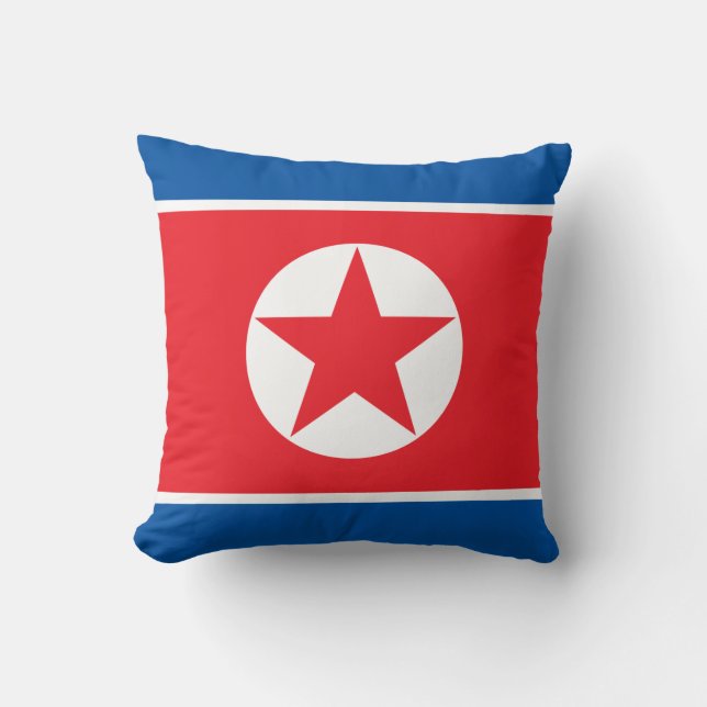 Almofada Bandeira da Coreia do Norte (Frente)
