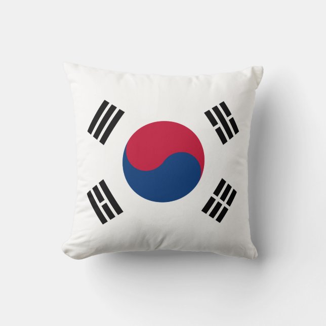 Almofada Bandeira da Coreia do Sul (Coreia do Sul) (Frente)
