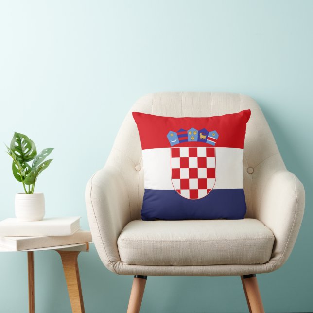 Almofada Bandeira da Croácia (Cadeira)