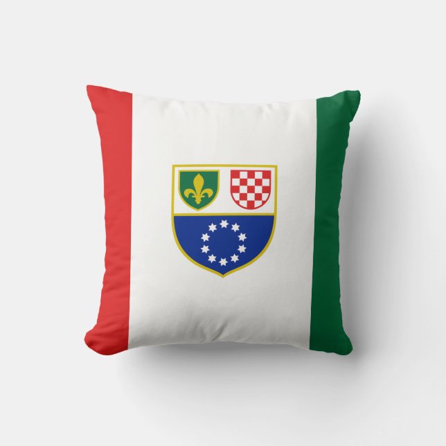 Almofada Bandeira da Federação da Bósnia e Herzegovina (Frente)