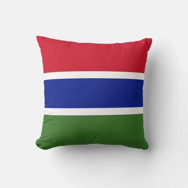 Almofada Bandeira da Gâmbia (Frente)