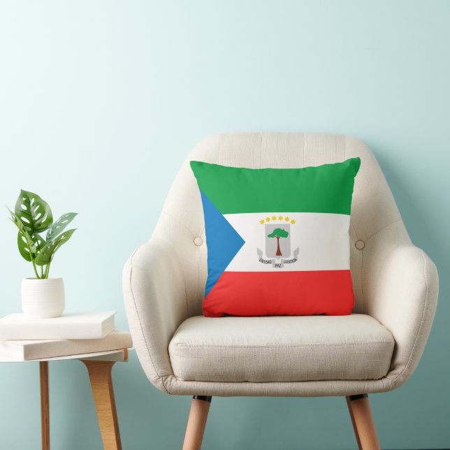 Almofada Bandeira da Guiné Equatorial (Cadeira)