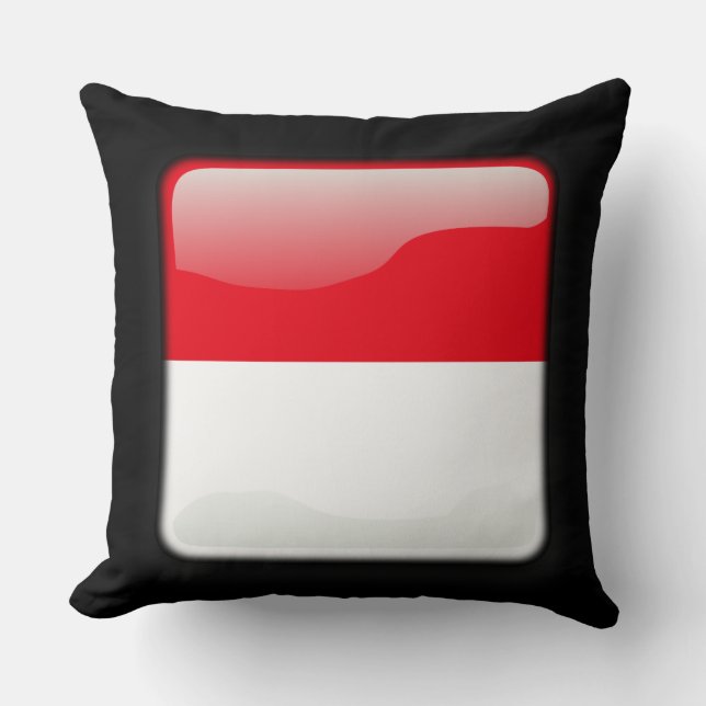 Almofada Bandeira da Indonésia (Frente)