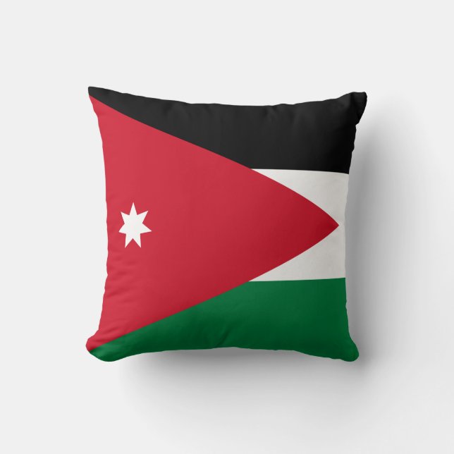 Almofada Bandeira da Jordânia (Frente)