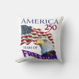 Almofada Bandeira da Liberdade de 250 Anos da América com Á