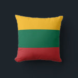 Almofada Bandeira da Lituânia<br><div class="desc">Bandeira patriótica da Lituânia.</div>