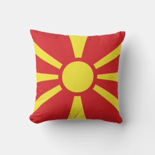 Almofada Bandeira da Macedônia do Norte