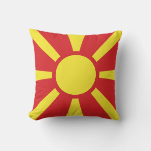 Almofada Bandeira da Macedônia do Norte