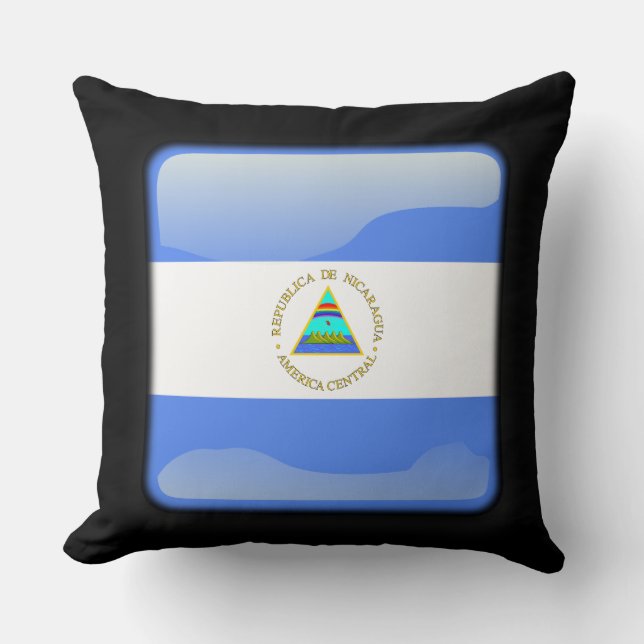 Almofada Bandeira da Nicarágua (Frente)
