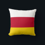 Almofada Bandeira da Ossétia do Norte<br><div class="desc">Bandeira patriótica da Ossétia do Norte Alânia.</div>