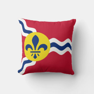 Almofada Bandeira da Rua Louis, Missouri