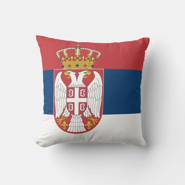 Almofada Bandeira da Sérvia (sérvia) (Frente)