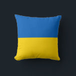 Almofada Bandeira da Ucrânia (Ucraniana)<br><div class="desc">Produtos de Sinalizador Mundial Personalizáveis - Sinta-se livre para adicionar seu próprio texto.</div>