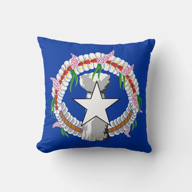 Almofada Bandeira das Ilhas Marianas do Norte (Frente)