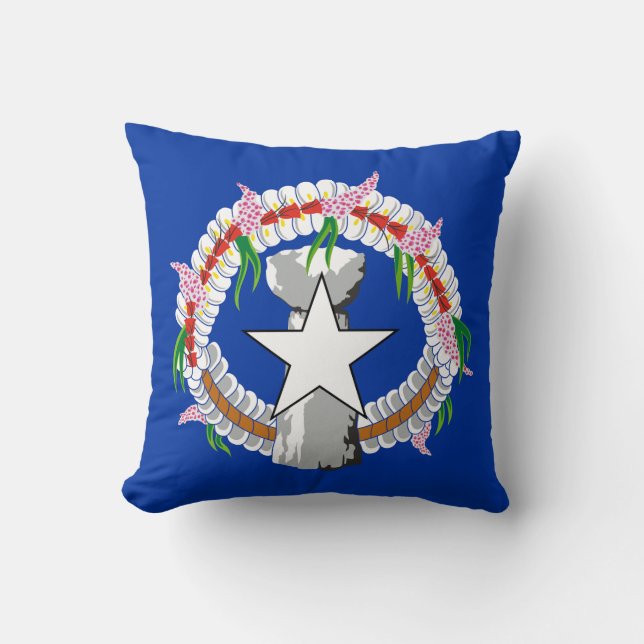 Almofada Bandeira das Ilhas Marianas Nortes (Frente)