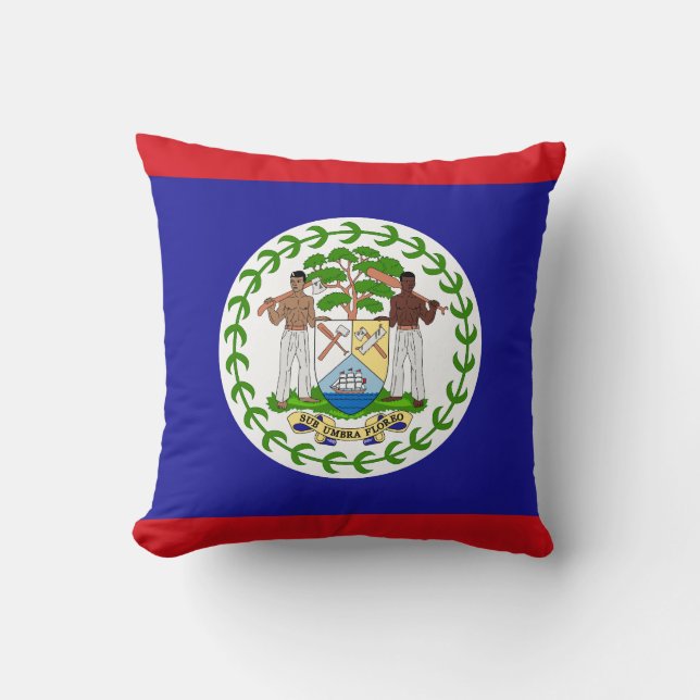 Almofada Bandeira de Belize (Frente)