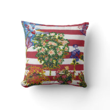 Bandeira de cor aquosa moderna com flores