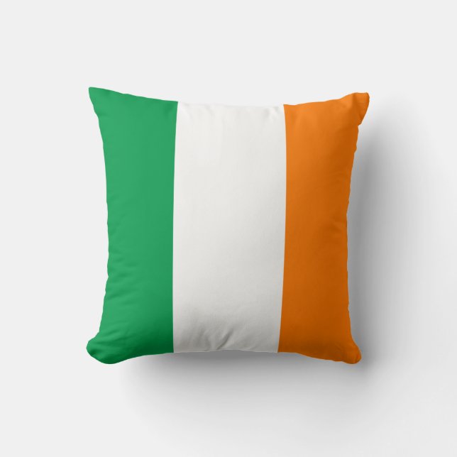 Almofada Bandeira de cor da Irlanda (Frente)