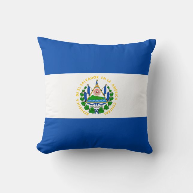 Almofada Bandeira de El Salvador (Frente)