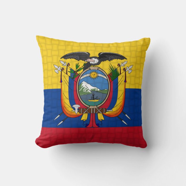 Almofada Bandeira de Equador (Frente)