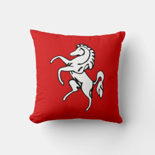 Almofada Bandeira de Kent (Cavalo Branco) (Condado de Ingla