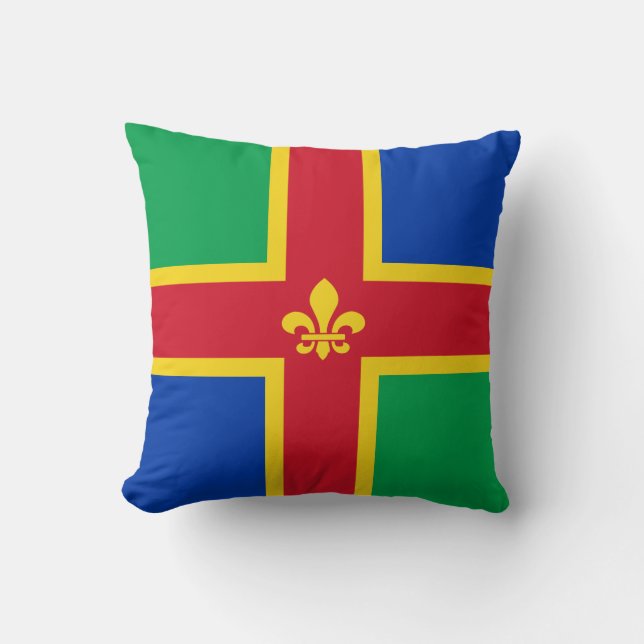 Almofada Bandeira de Lincolnshire (Frente)