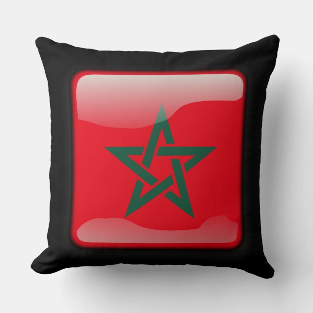 Almofada Bandeira de Marrocos (Frente)