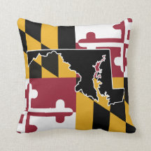 Bandeira de Maryland/travesseiro do estado