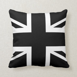 Almofada Bandeira de país (BRITÂNICA) britânica preta de