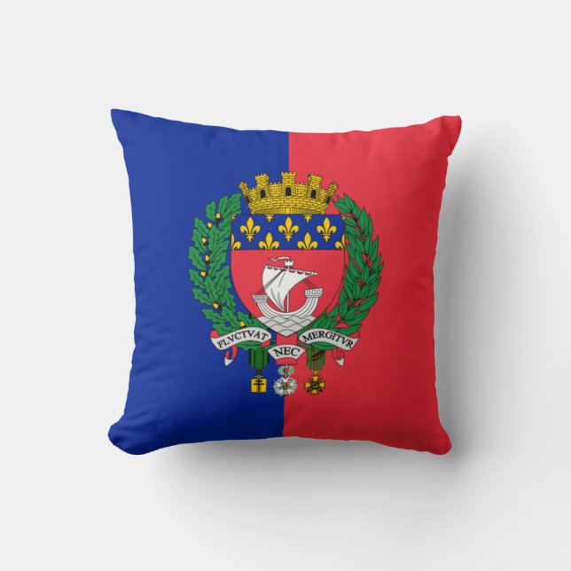 Almofada Bandeira de Paris (França) (Frente)