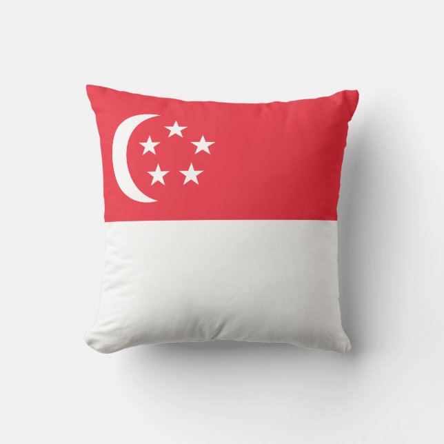 Almofada Bandeira de Singapura (Frente)