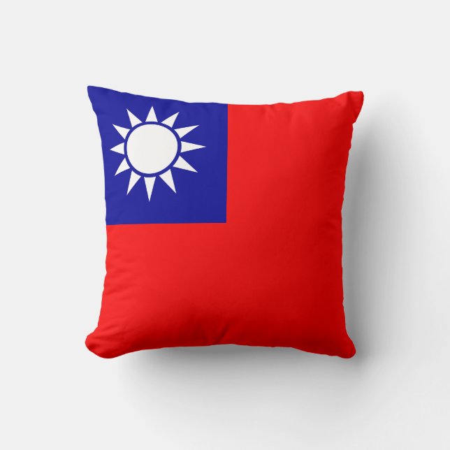 Almofada Bandeira de Taiwan (Frente)