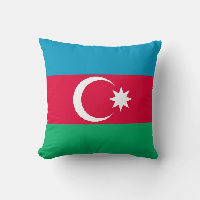 Almofada Bandeira do Azerbaijão Patriótico (Frente)