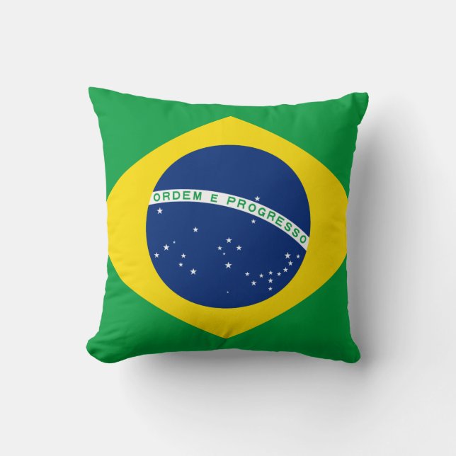 Almofada Bandeira do Brasil (Brasil) (Frente)