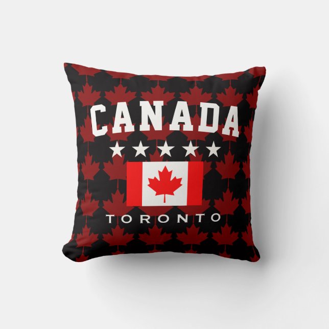 Almofada Bandeira do Canadá Toronto Maple Leaf (Frente)