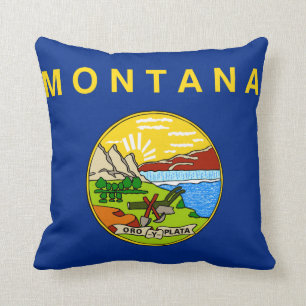 Almofada Bandeira do estado de Montana