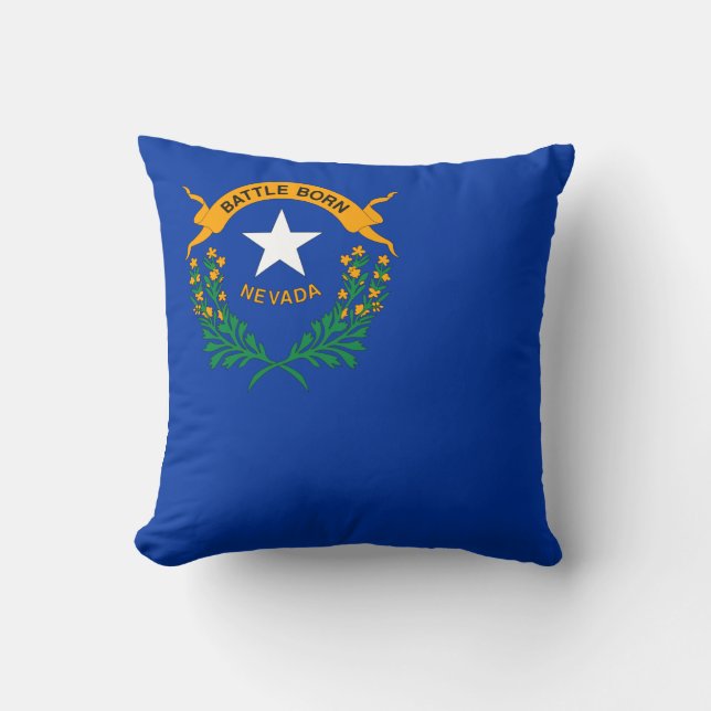 Almofada Bandeira do Estado de Nevada (Frente)