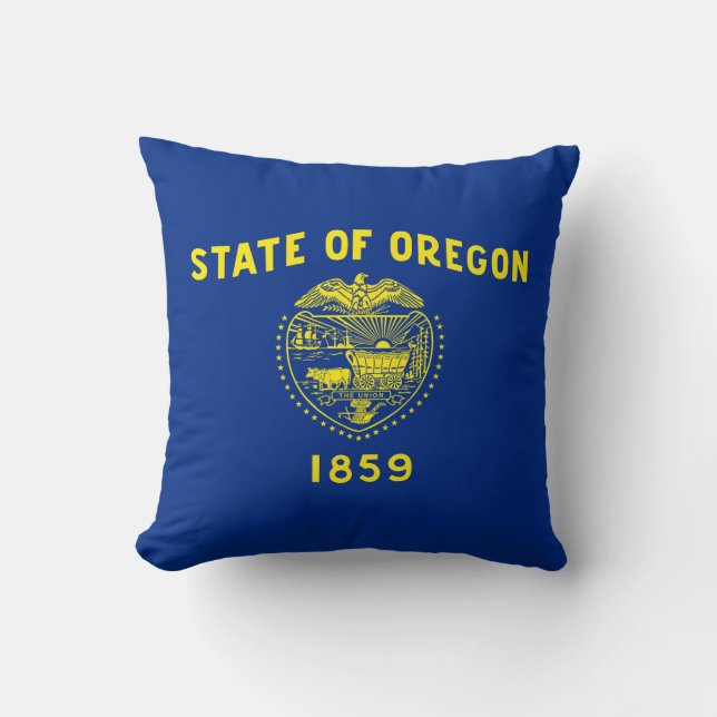 Almofada Bandeira do Estado de Oregon (Frente)